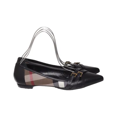 Ballerines (Noir, Beige, Multicolore) de Burberry Cuir