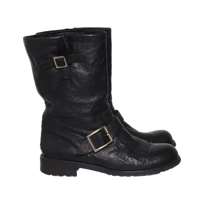 Laarzen (Zwart) van Jimmy Choo Leer, Bont