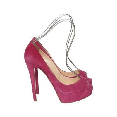 Escarpins (Rose) de Christian Louboutin Cuir