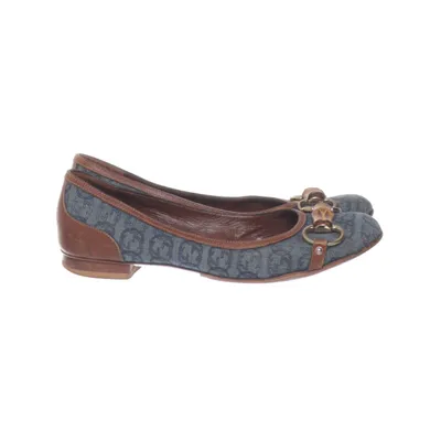 Ballet flats (Bamboo Accent Denim Ballet Flats) from Gucci