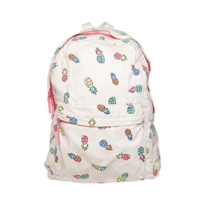 Backpack (White, Multicolored) from Stella McCartney Kids Cotton, Elastane, Polyester