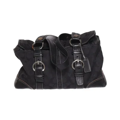 Handtas (Chelsea Signature Jacquard Turnlock Satchel Bag) van Coach Leer