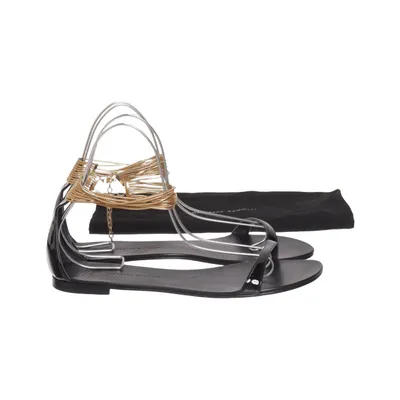 Sandales (Noir, Or) de Giuseppe Zanotti