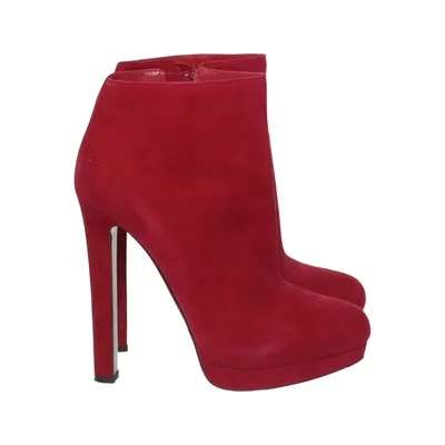 Stiefeletten (Rot) von Alexander McQueen Leder