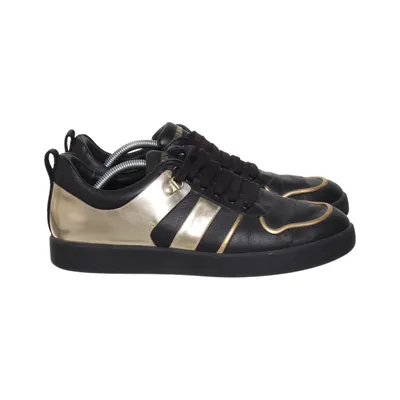Baskets (Noir, Or) de Pierre Balmain Cuir