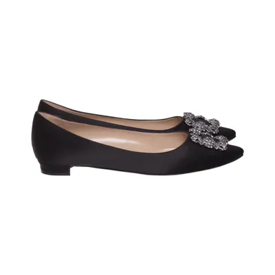 Ballerinasko (Hangisi) fra Manolo Blahnik Læder, Silke