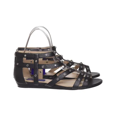 Sandales gladiateur (Noir) de Jimmy Choo for H&M Cuir