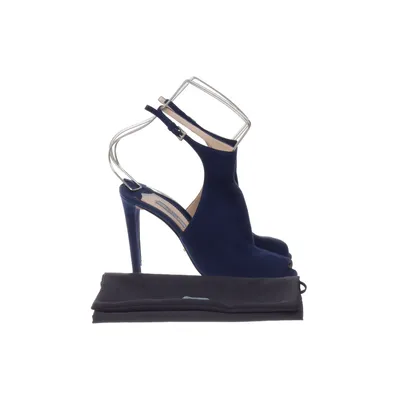 Sandaletten (Blauw) van Prada Suède