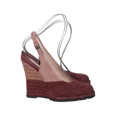 Sleehakken (Lila, Bruin) van Bottega Veneta Leer