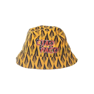 Bucket hat (Geel, Zwart) van Paco Rabanne Katoen