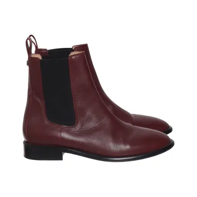 Chelsea boots (Rood) van Isabel Marant Leer