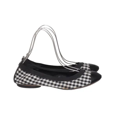 Ballerina's (Zwart, Wit) van Chanel Katoen, Leer