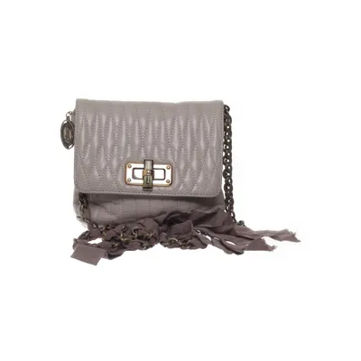 Schoudertas (Happy petit modèle cuir beige matelassé chevrons beige) van Lanvin