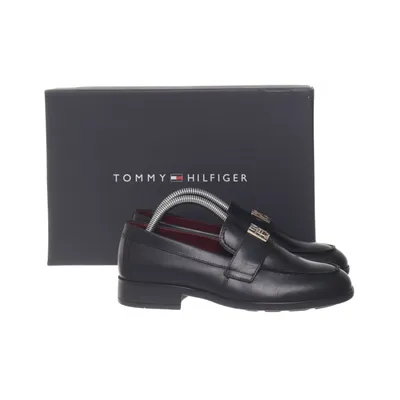 Loafers (Zwart) van Tommy Hilfiger Leer