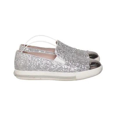 Slip-ons (Silver) from Miu Miu