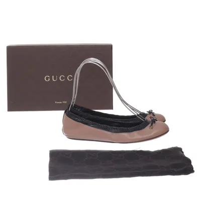 Ballerinaskor (Beige, Svart) från Gucci Skinn