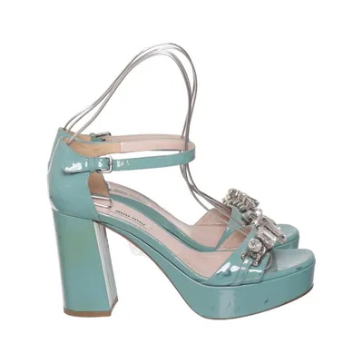 Sandaletter (Grön) från Miu Miu Skinn