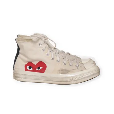 Tygskor (Vit) från Comme des Garçons PLAY x Converse