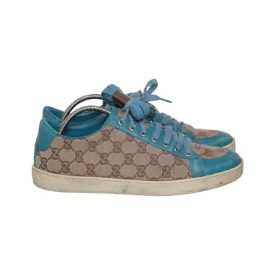 Sneakers (Beige, Blue) from Gucci Leather