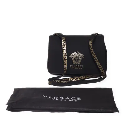 Skuldertaske (Sort, Guld) fra Versace Parfums Polyester, Polyurethan