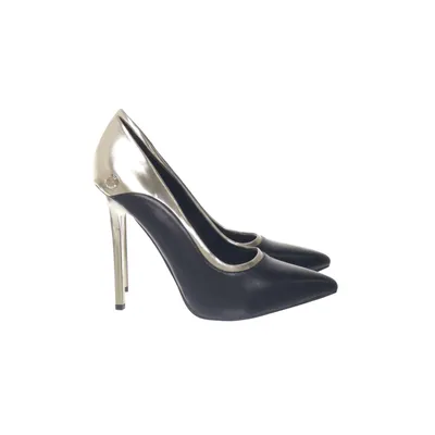 Pumps (Black, Gold) from Versace Jeans Leather, Faux leather