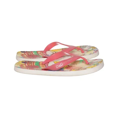 Teenslippers (Roze, Meerkleurig) van Dolce & Gabbana Beachwear Polyurethaan