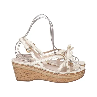 Chaussure compensées (Strappy Sandals) de Prada Linea Rossa Cuir