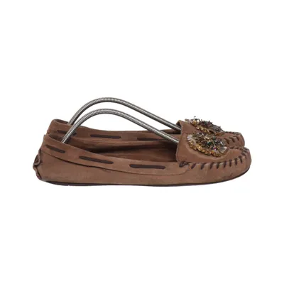 Bottines en daim (Marron) de Miu Miu