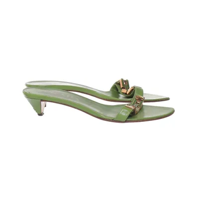 Mules (Vert) de Prada Cuir