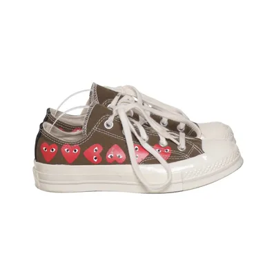 Canvas schoenen (Bruin, Rood, Wit) van Comme des Garçons PLAY x Converse Katoen