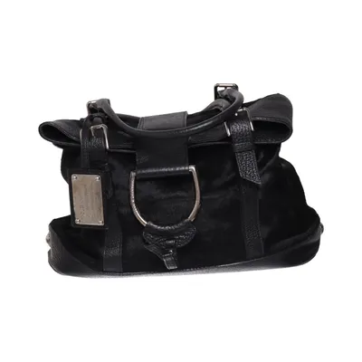 Handbag (Pony Hair Leather Trimmed Handle Bag) from Dolce & Gabbana