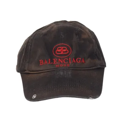 Baseballkasket (Sort, Beige) fra Balenciaga Bomuld, Metallfiber, Polyester