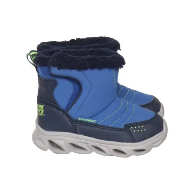 LED sneakers (Blauw, Zwart) van Skechers Imitatiebont