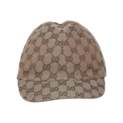 Casquette de baseball (Beige, Marron) de Gucci Coton, Polyamide, Polyester