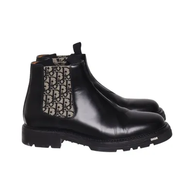 Chelsea boots (Black, Beige) from Dior Leather