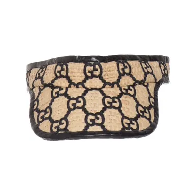 Casquette visière (Beige, Noir) de Gucci