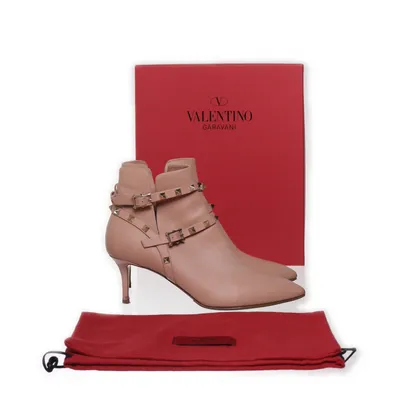 Heeled boots (Rockstud) from Valentino Garavani Leather