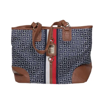 Håndtaske (Blå, Hvid, Rød) fra Tommy Hilfiger Kunstlæder