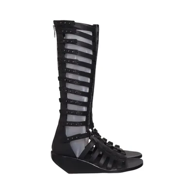Gladiator sandalen (Zwart) van Rick Owens Leer