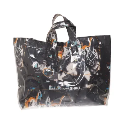Handbag (Black, Multicolored) from Comme des Garçons SHIRT Cotton, Polyurethane