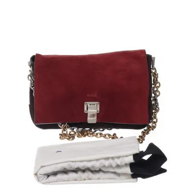 Skuldertaske (Brun, Sort) fra Proenza Schouler Læder, Ruskind