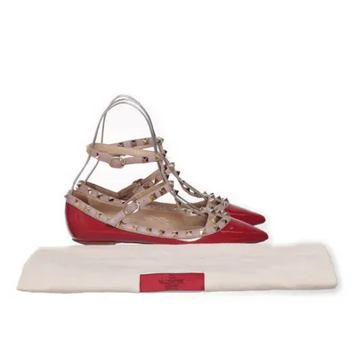 Ballerinaskor ( Deep Cyclamen Rockstud) från Valentino Garavani Skinn