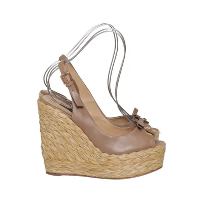 Keilschuhe (Beige) von Dolce & Gabbana Leder