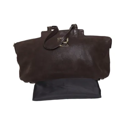 Handtas ( Lampo Nubuck Chains Tote) van Fendi Leer