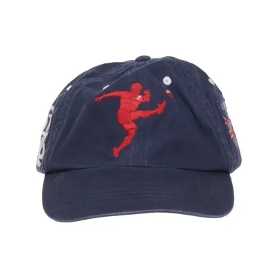 Baseballkeps (Blå, Röd) från Ralph Lauren Rugby Bomull, Polyester