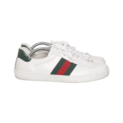 Baskets (Ace 'Green Crocodile') de Gucci Cuir