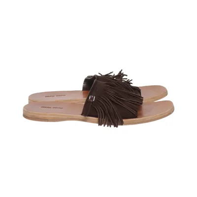 Slip-ins (Bruin) van Miu Miu