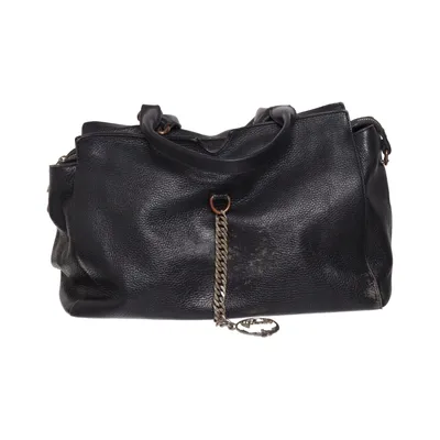 Handbag (Black) from Versace Collection Cotton, Leather
