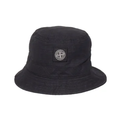 Bøllehat (Sort) fra Stone Island Bomuld, Polyamid, Polyurethan