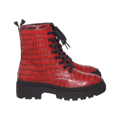 Laced boots (Red) from Catwalk